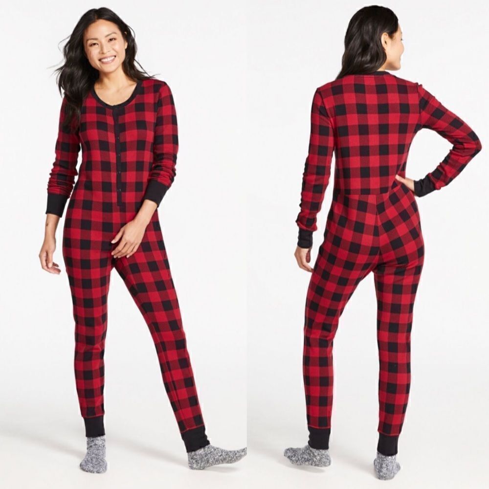 L.L.Bean Waffle Onsie Pyjama XS Tall